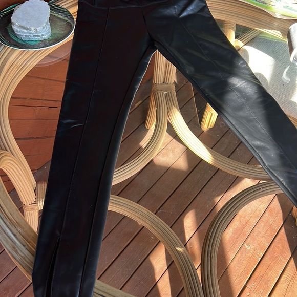 Thursdays faux leather fleece lined pants - Picture 9 of 10